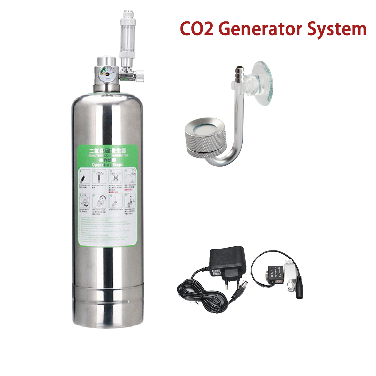 Aquarium Plant No Co2 - Aquário CO2 Gerador Kit Sistema, Cilindro