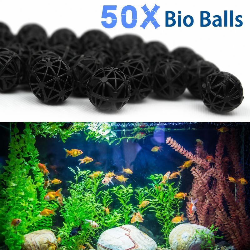 Aquarium Plant Fertilizer - 50 Peças de Bolas de Filtro