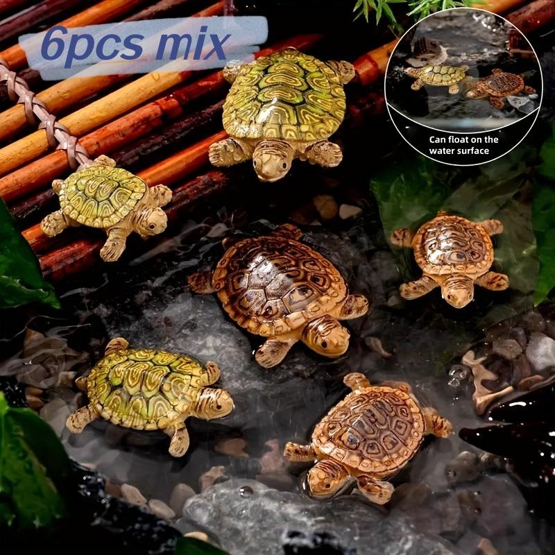 Aquarium Planting Ideas - 6 Mini Estátuas de Tartaruga para