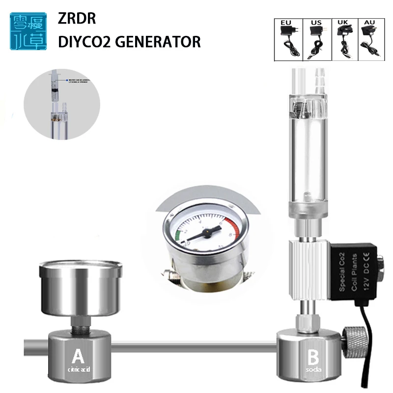 Aquarium Plant No Co2 - Kit de sistema gerador de CO2