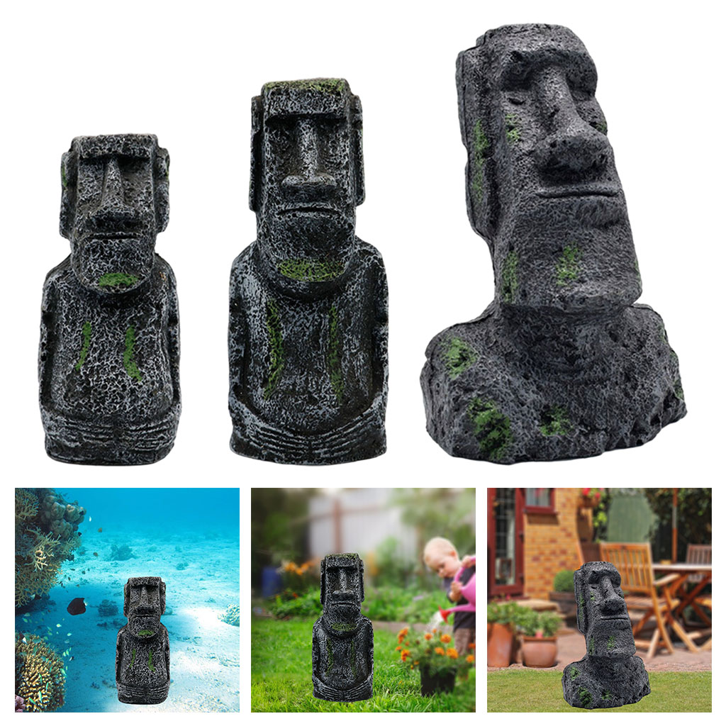 Aquário moai estátuas ilha de  - Aquarium Planting Ideas avaliação e preço