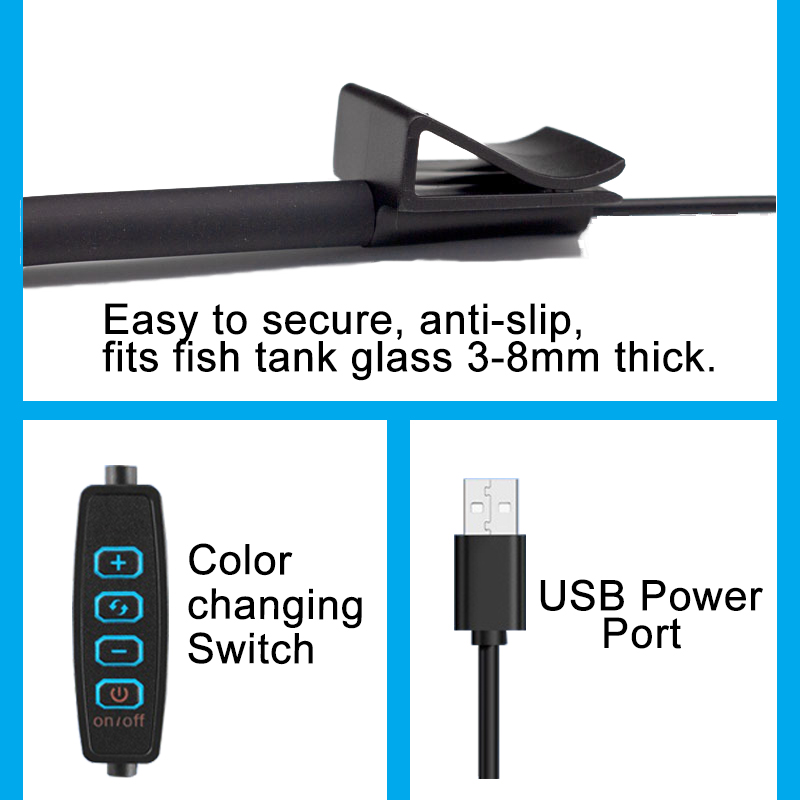 Usb aquário lâmpada led luz do - Aquarium Plant Iron avaliação e preço