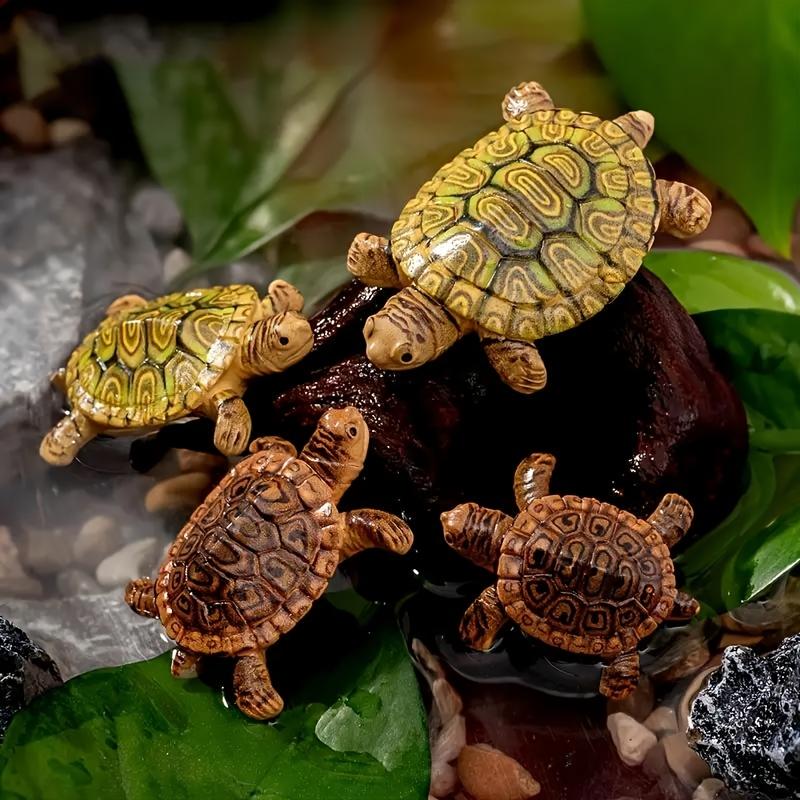 6 Mini Estátuas de Tartaruga p - Aquarium Planting Ideas avaliação e preço