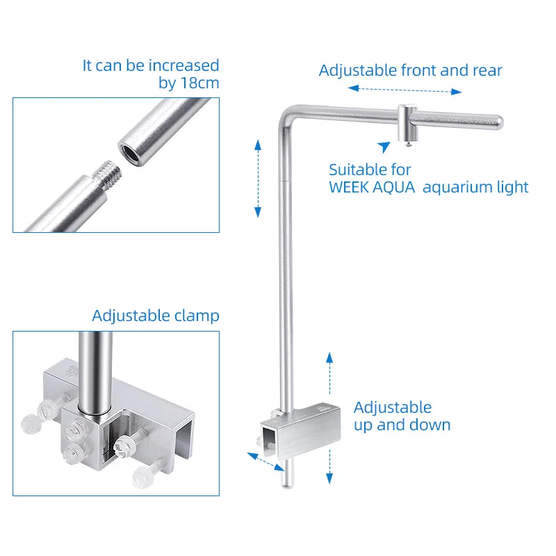 Semana aqua luz suporte univer - Aquarium Plant Iron avaliação e preço