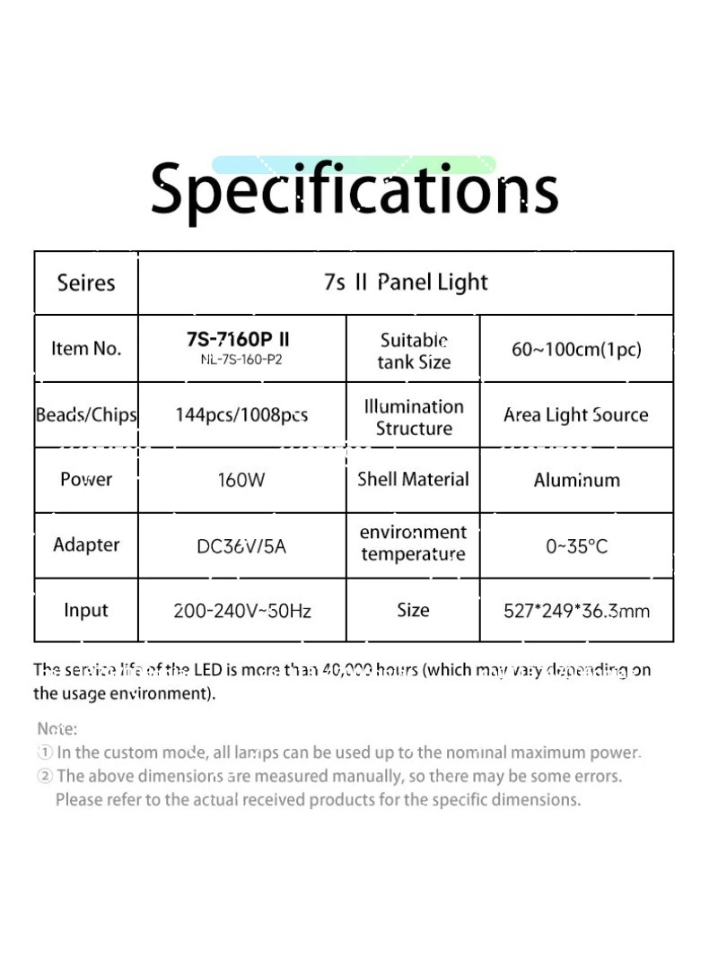 Luz LED para Aquário 160W RGB  - Aquarium Planted avaliação e preço